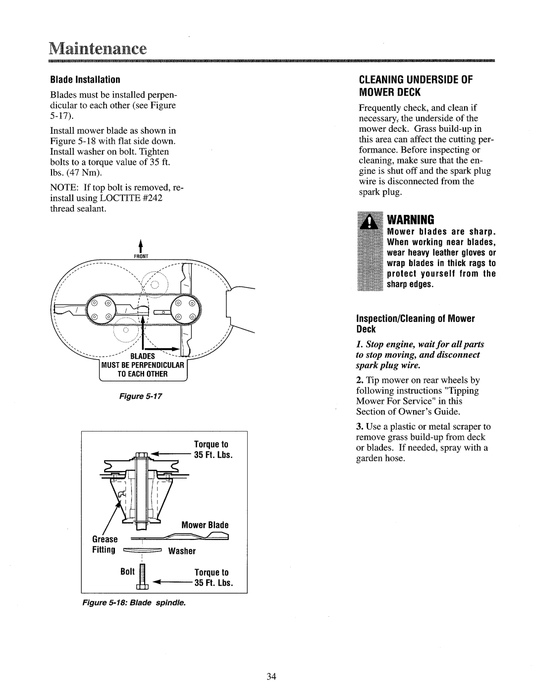 Cub Cadet 833E, 833R manual 