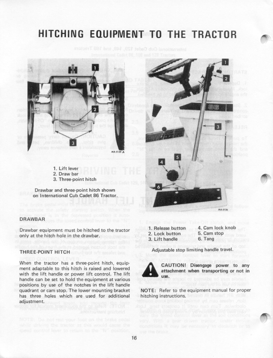 Cub Cadet 128, 86, 129, 169, 149, 108 manual 