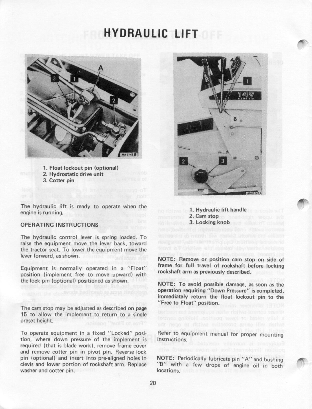 Cub Cadet 108, 86, 128, 129, 169, 149 manual 