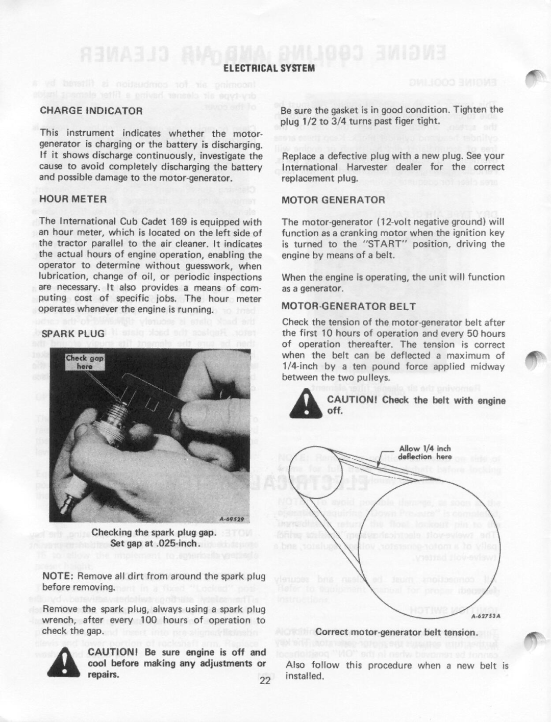 Cub Cadet 128, 86, 129, 169, 149, 108 manual 