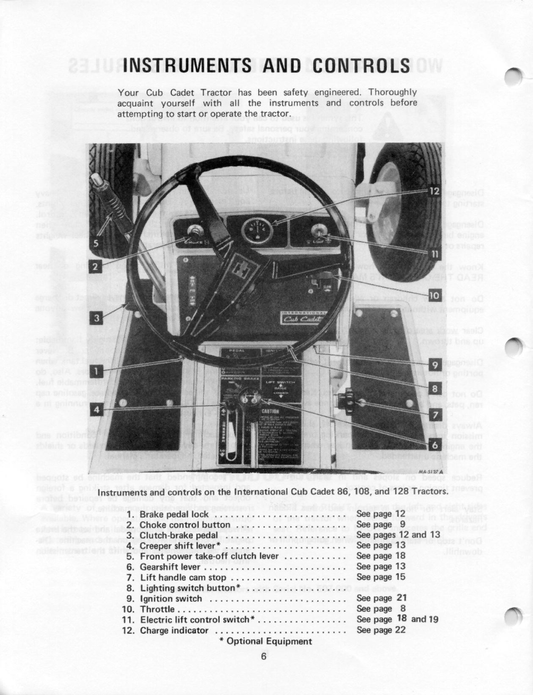 Cub Cadet 169, 86, 128, 129, 149, 108 manual 