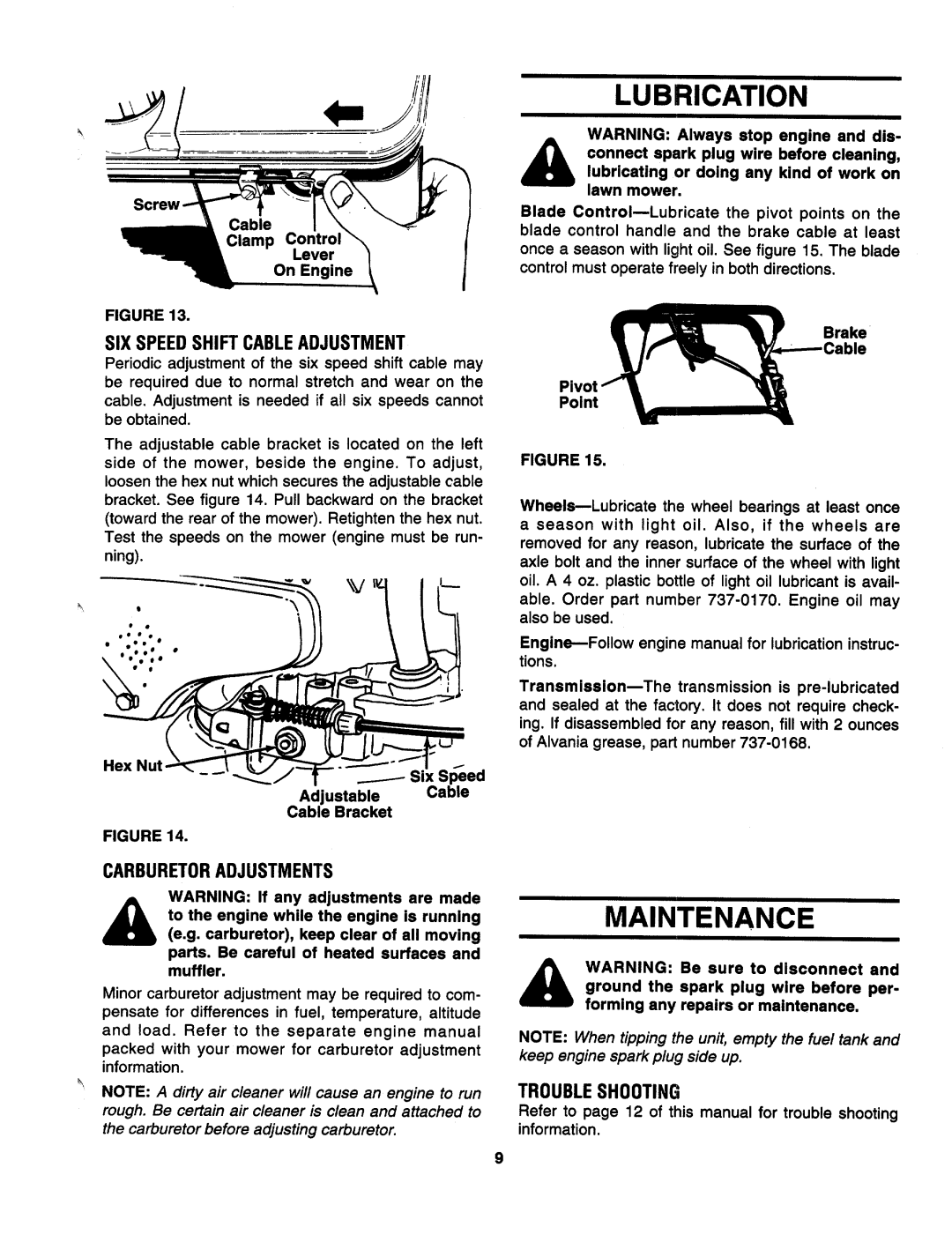 Cub Cadet 898C manual 