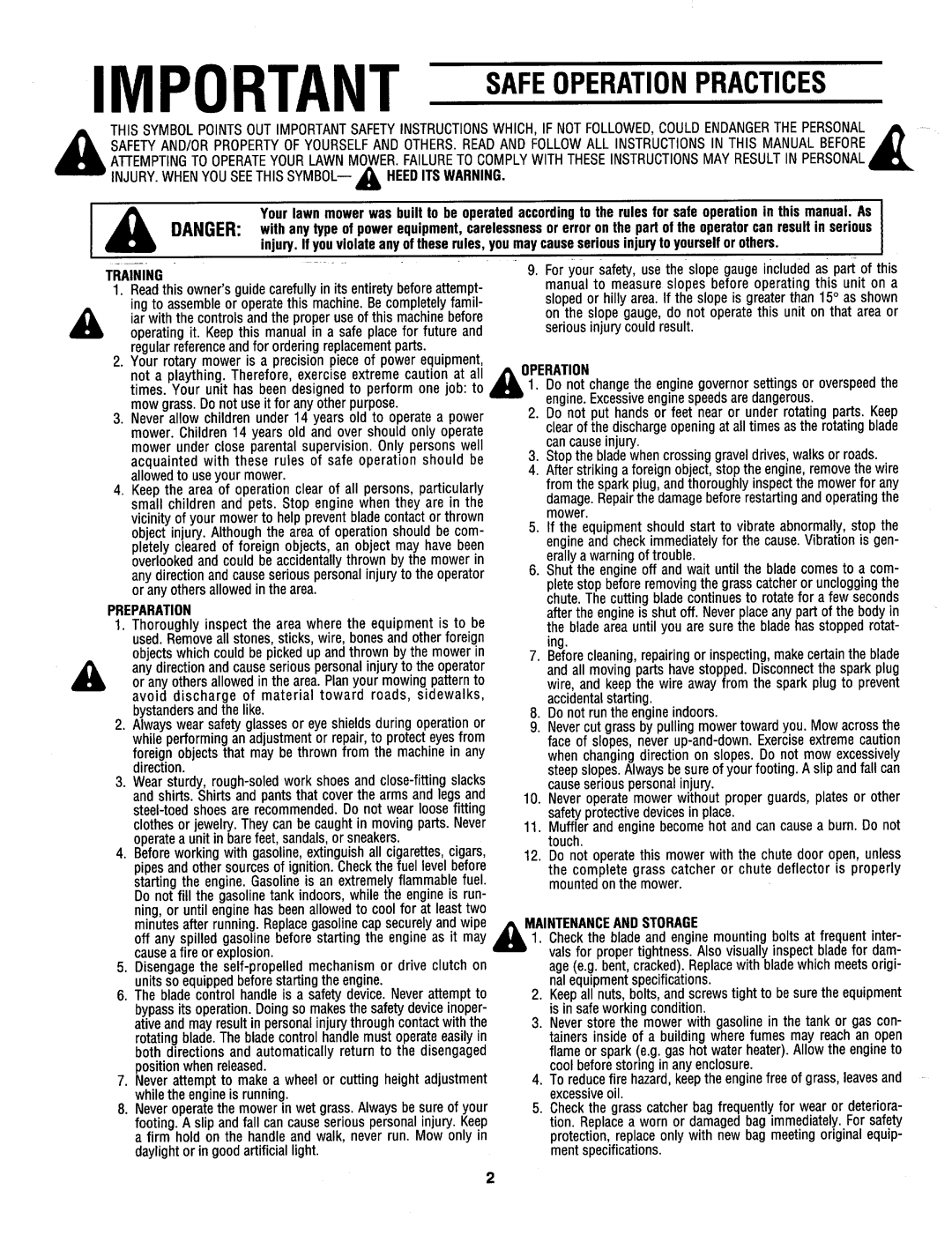 Cub Cadet 898E manual 