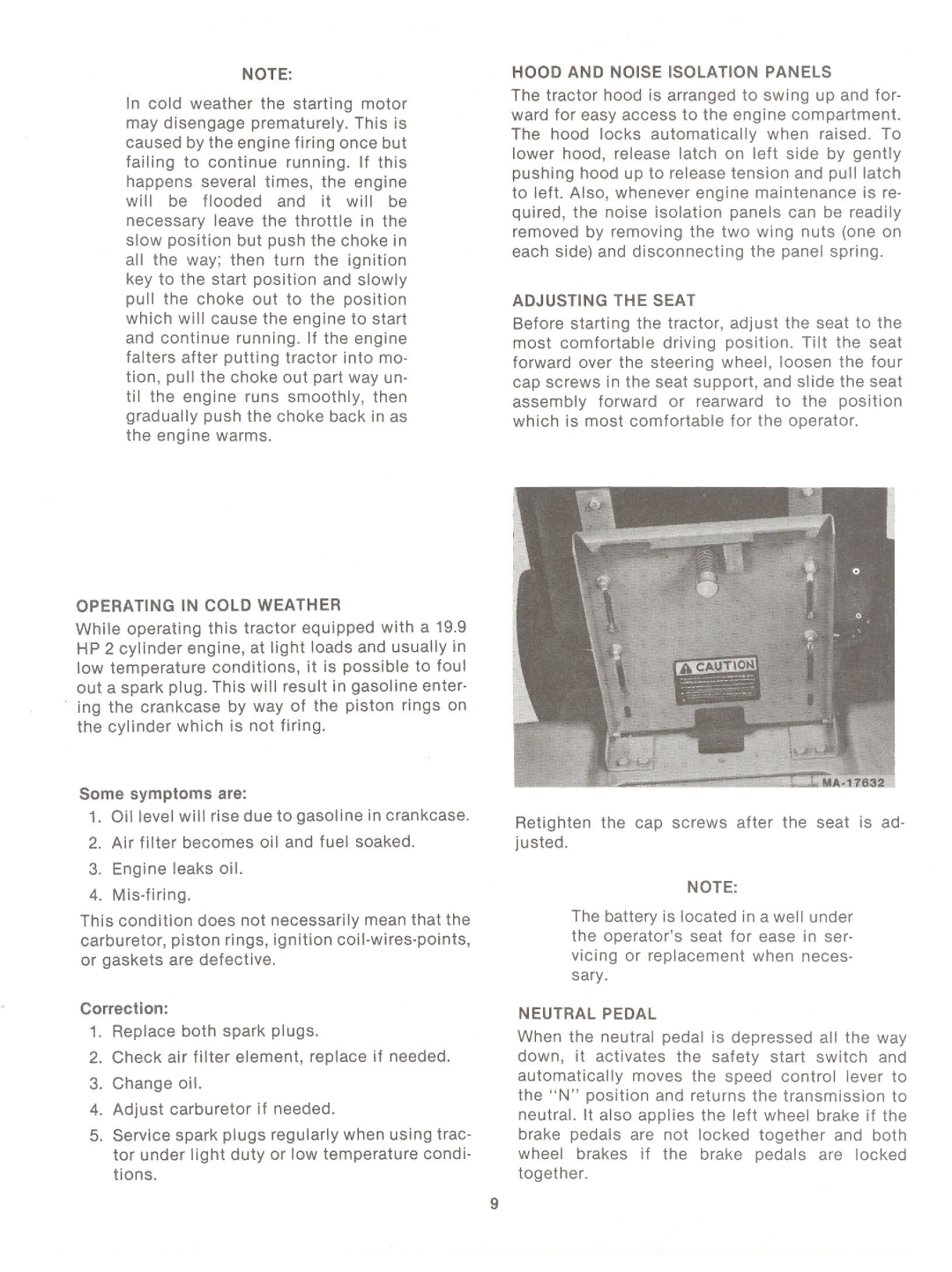 Cub Cadet 982 manual 