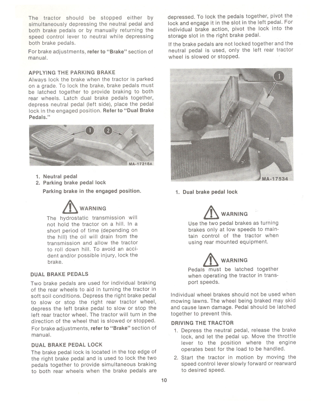 Cub Cadet 982 manual 