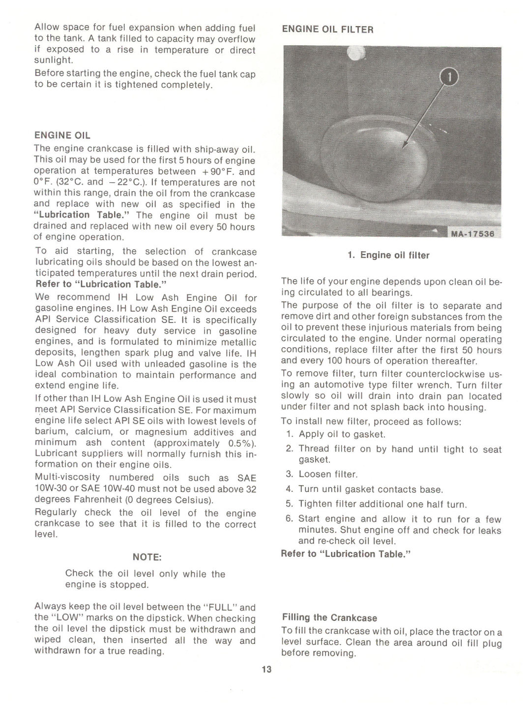 Cub Cadet 982 manual 
