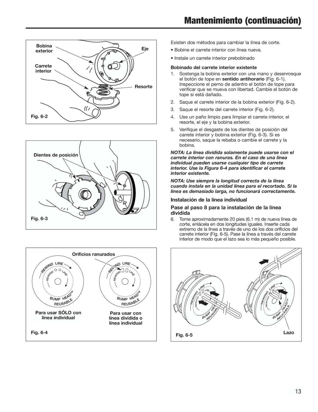 Cub Cadet CC2000 manual Bobina Eje, Bobinado del carrete interior existente, Lazo 