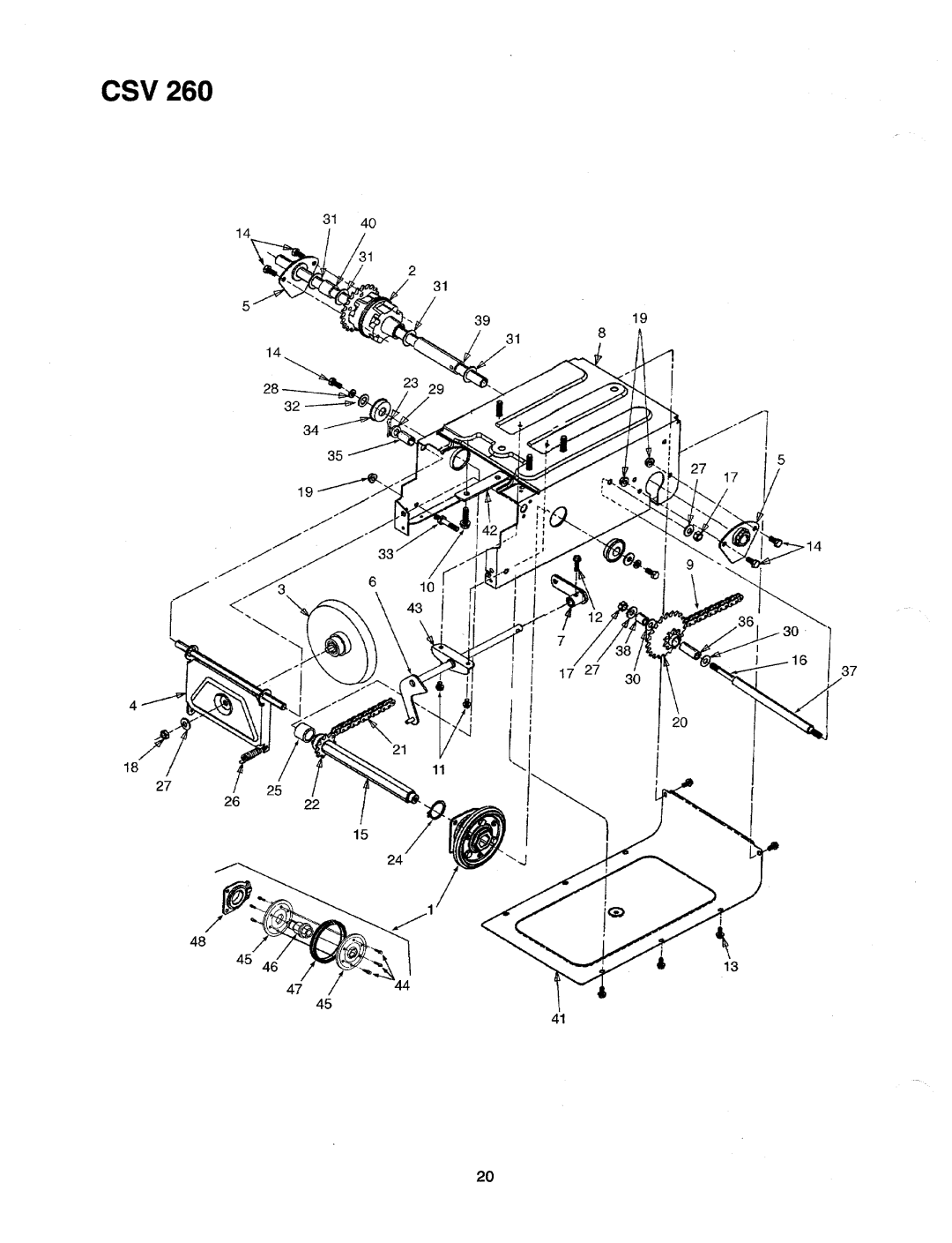 Cub Cadet CSV 260 manual 