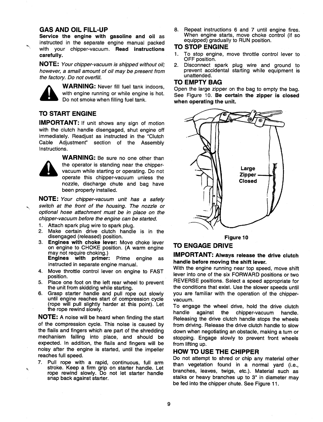 Cub Cadet CSV 260 manual 