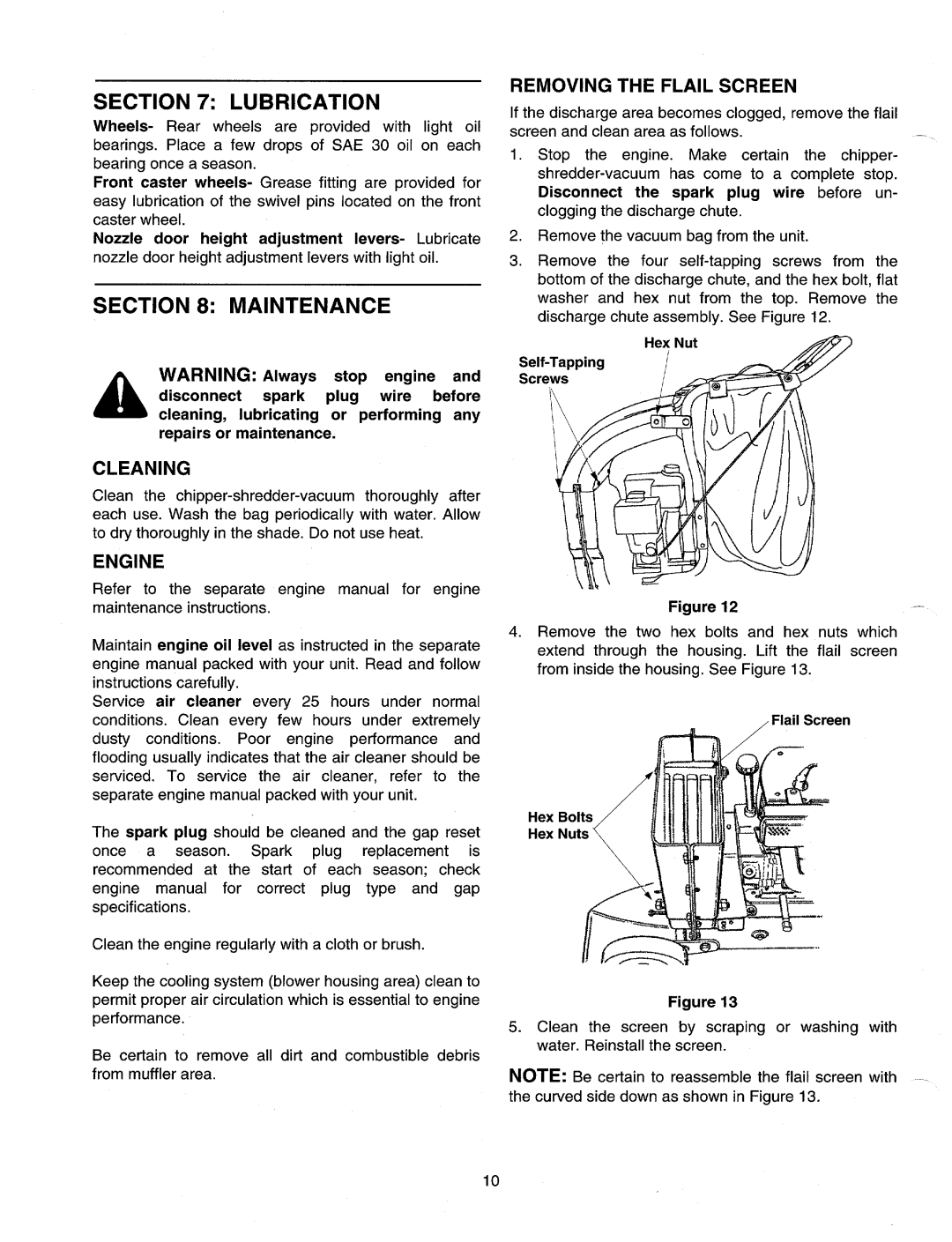 Cub Cadet CSV240 manual 
