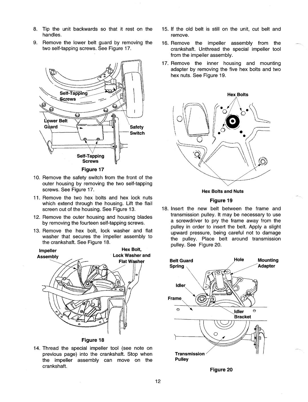 Cub Cadet CSV240 manual 