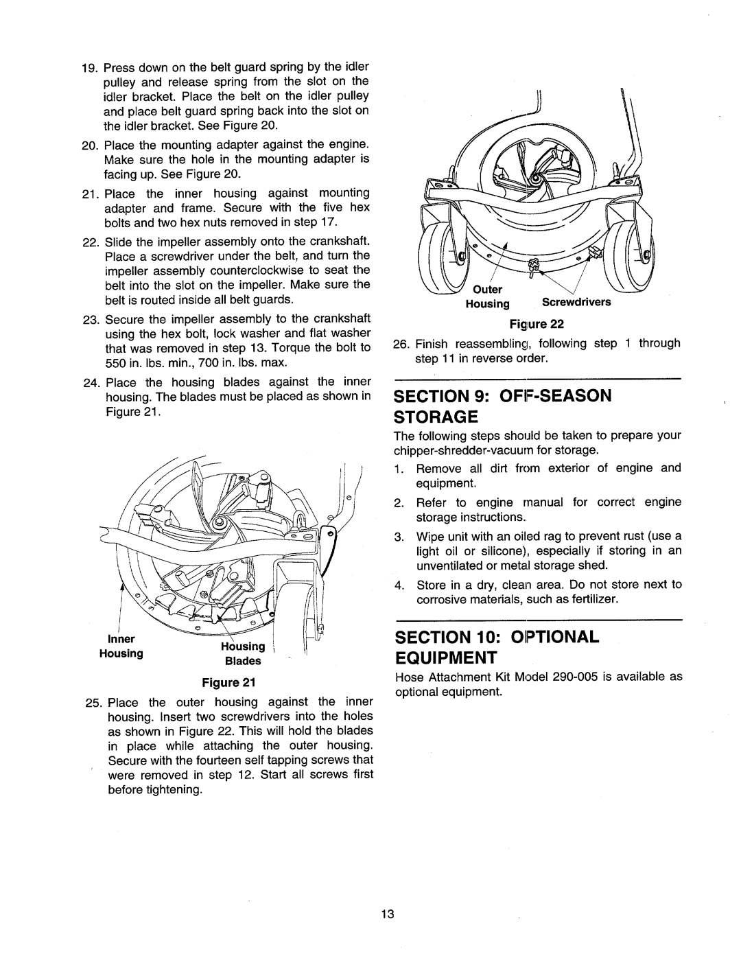 Cub Cadet CSV240 manual 