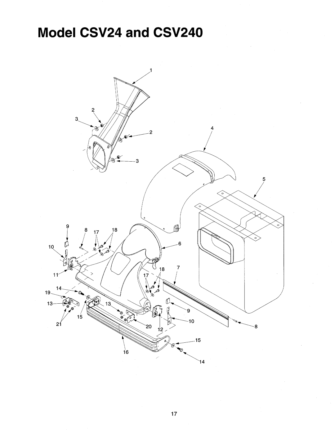 Cub Cadet CSV240 manual 