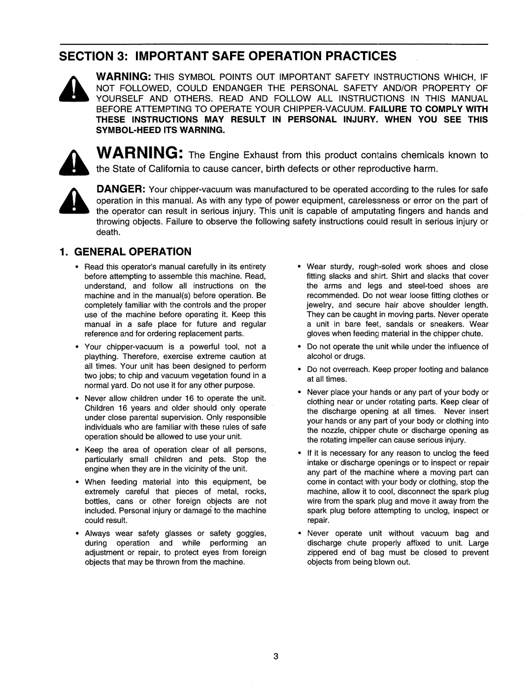 Cub Cadet CSV240 manual 