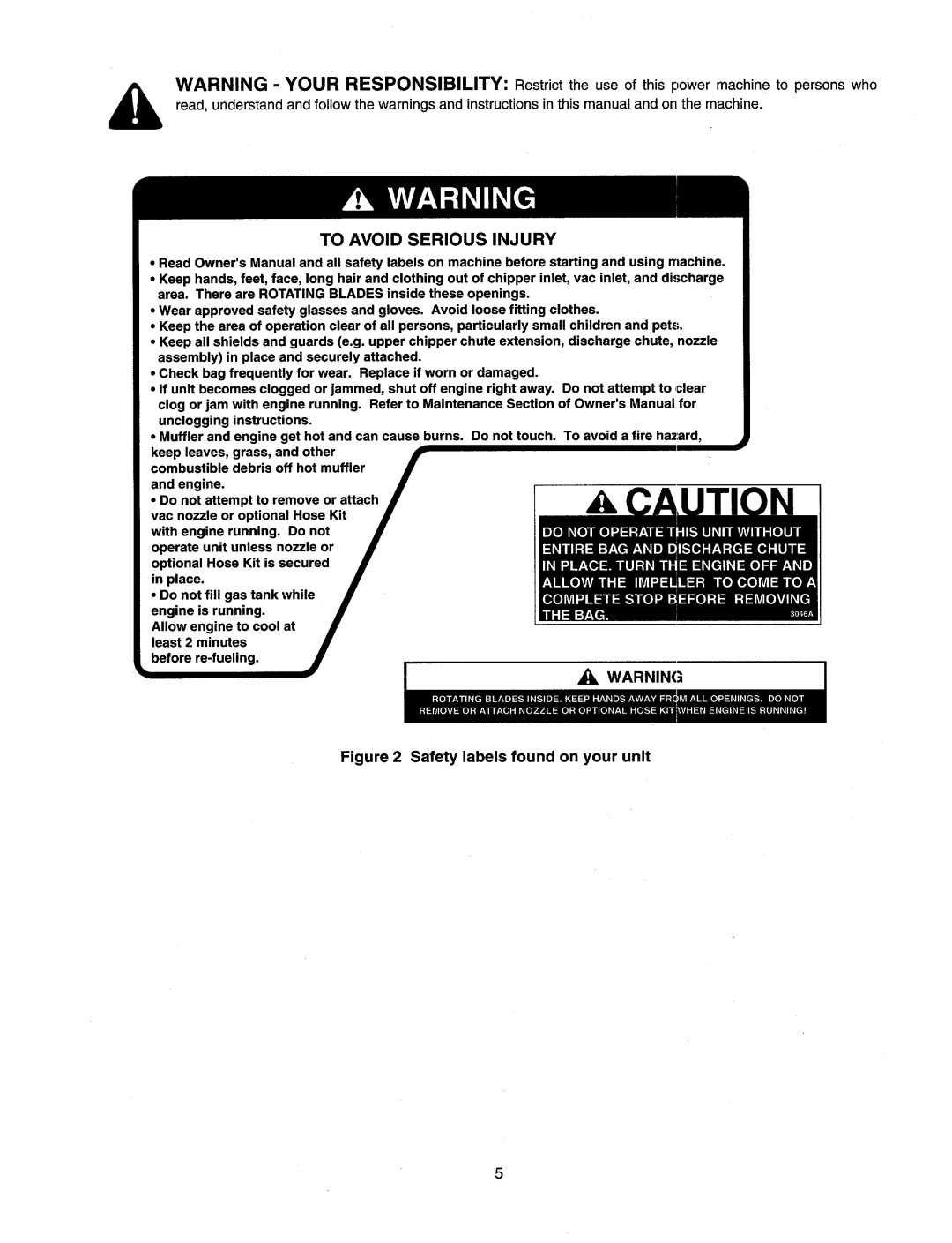 Cub Cadet CSV240 manual 
