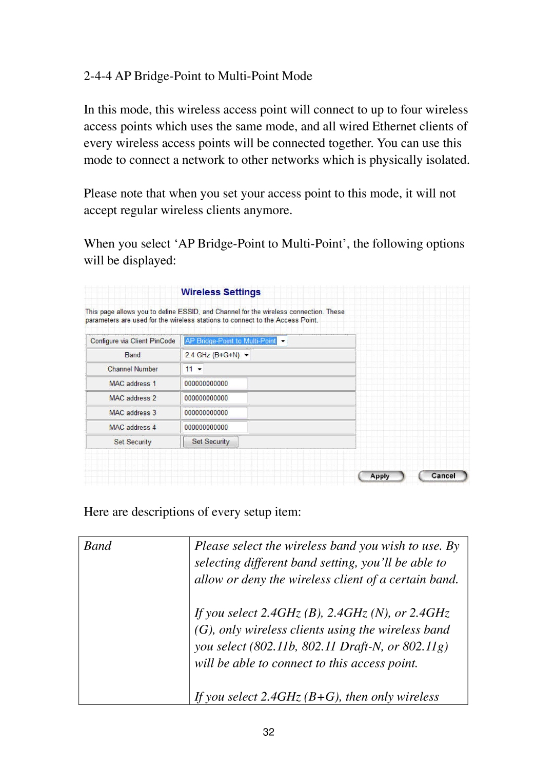 Cub Cadet EW-7416APN manual Band 