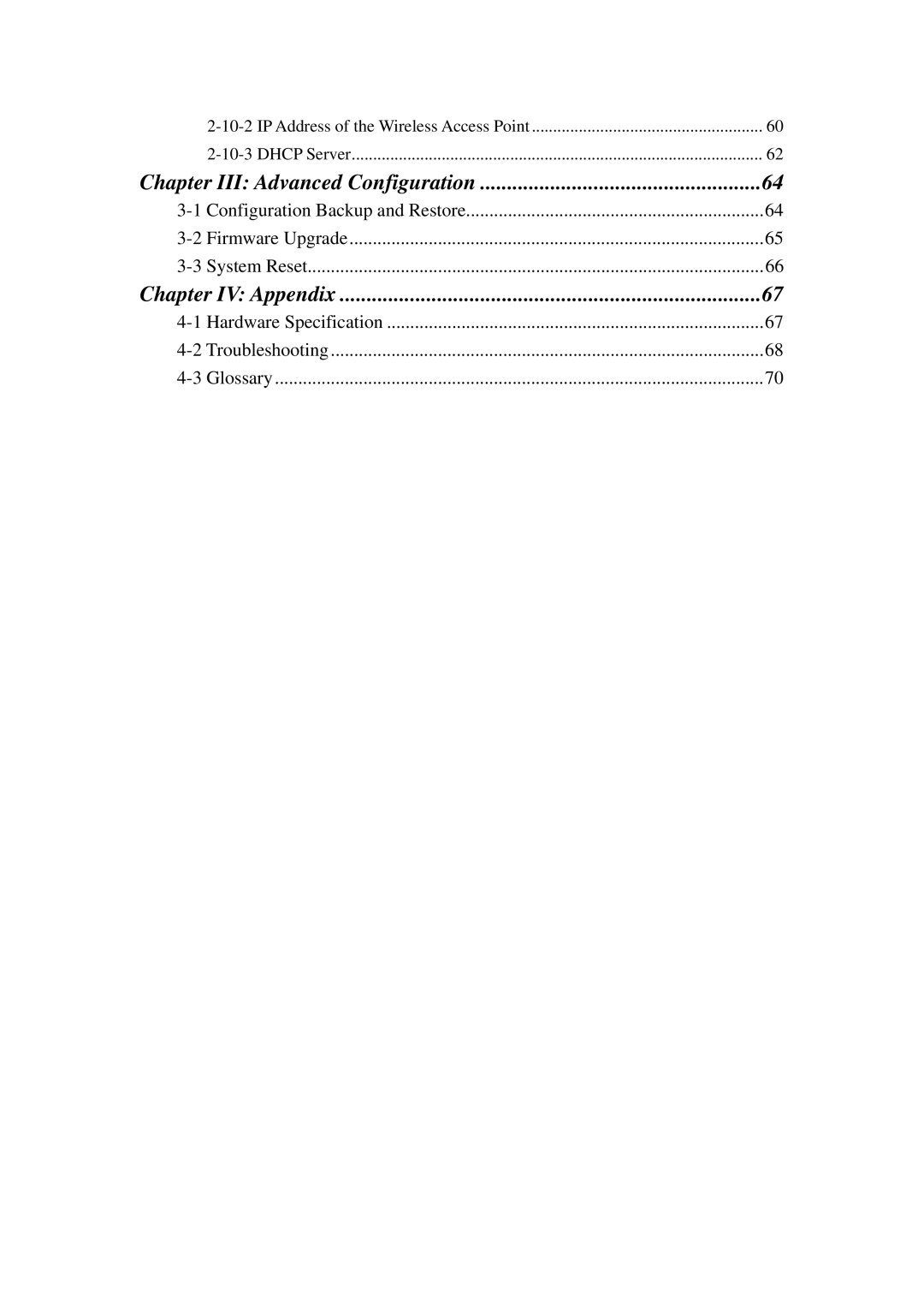 Cub Cadet EW-7416APN manual IP Address of the Wireless Access Point 