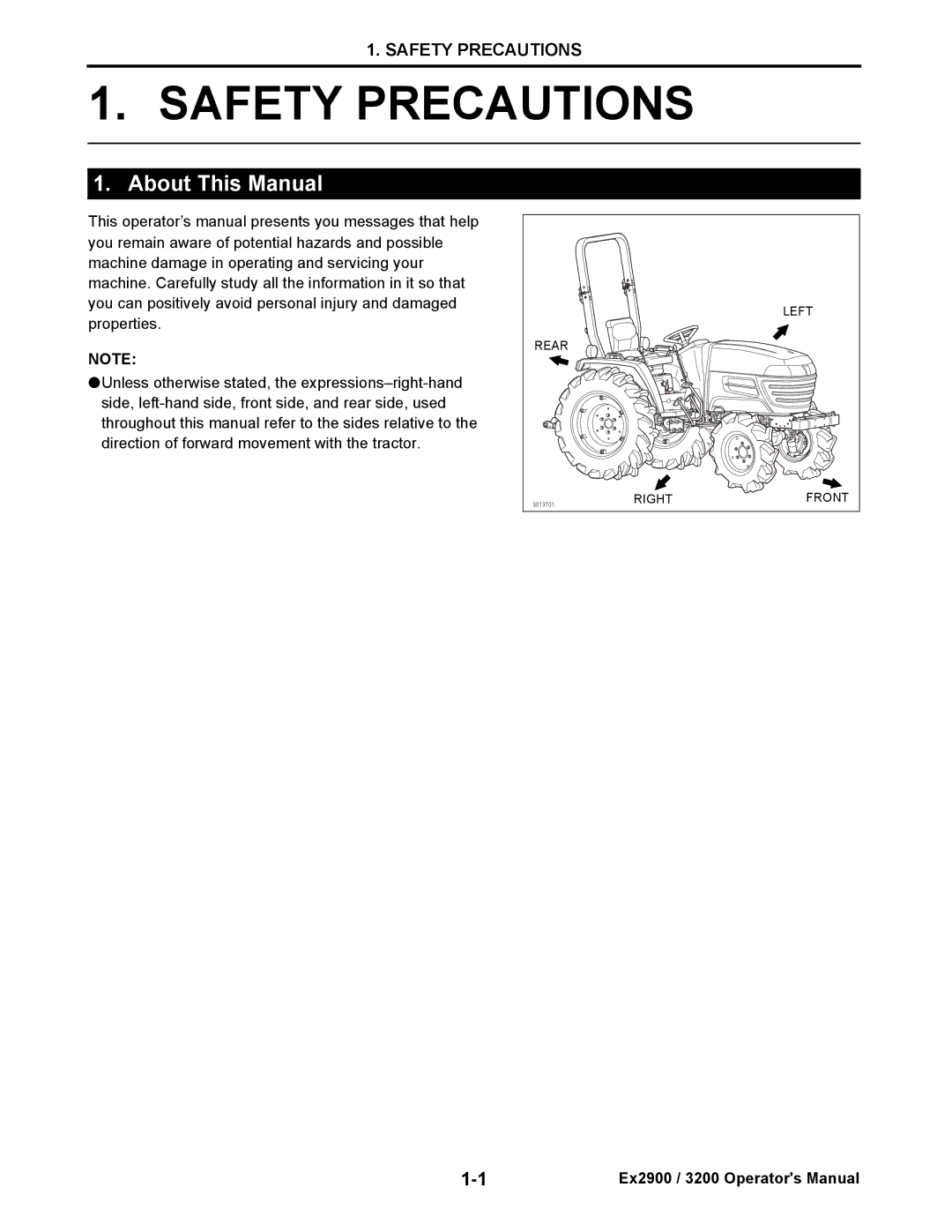 Cub Cadet EX2900, EX3200 manual Safety Precautions, About This Manual 