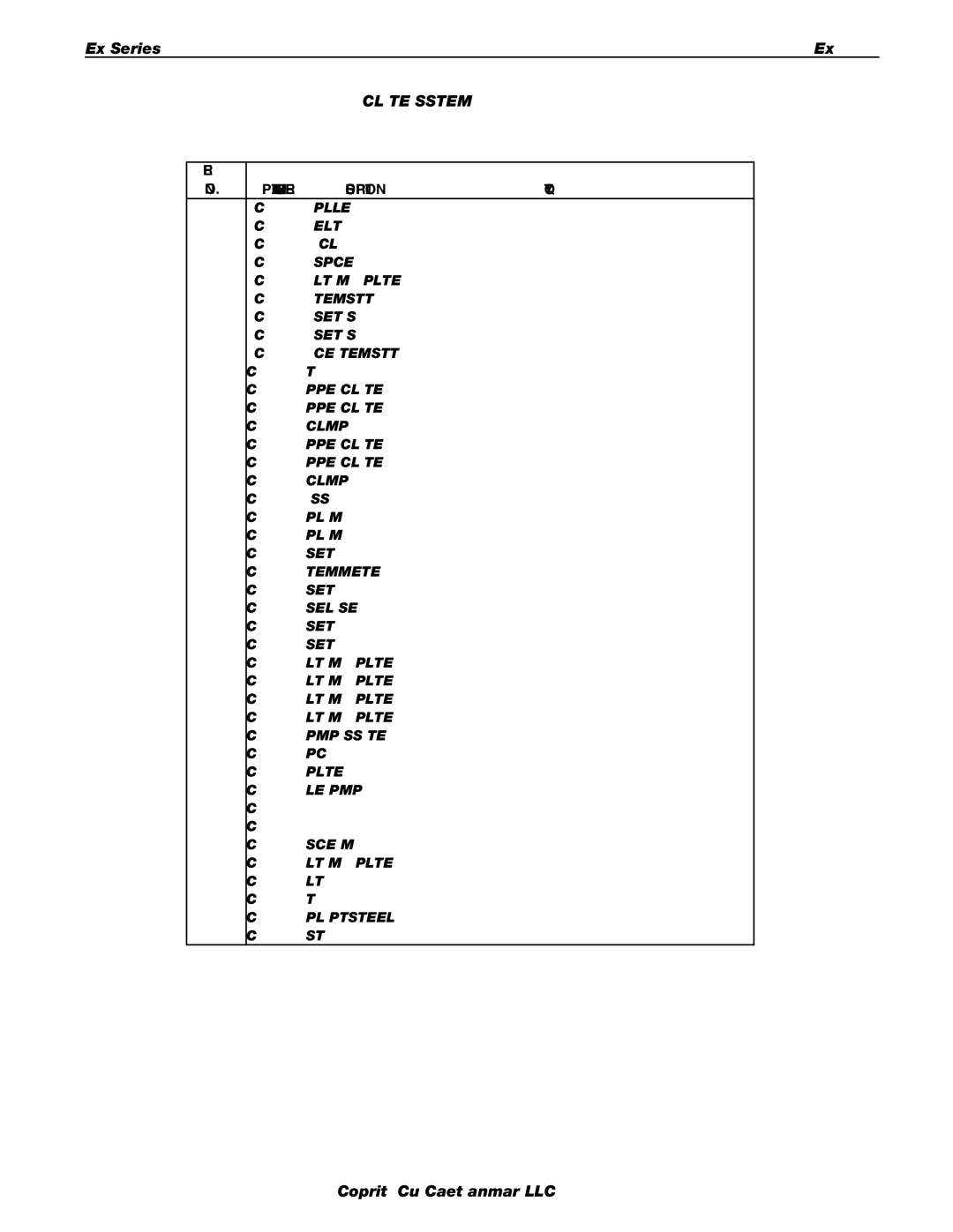 Cub Cadet Ex32002 manual Belt 