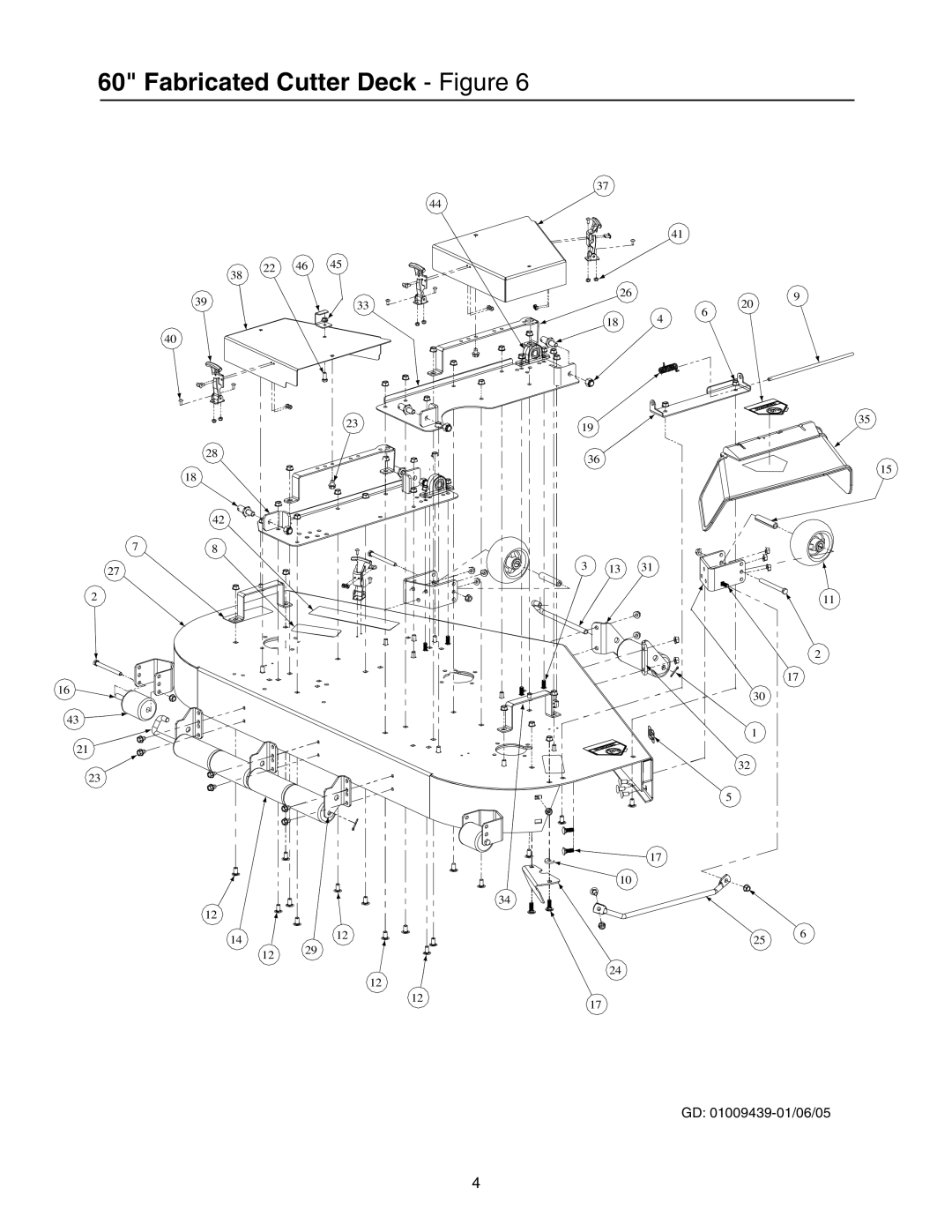 Cub Cadet Lawn Mower manual Fabricated Cutter Deck Figure 