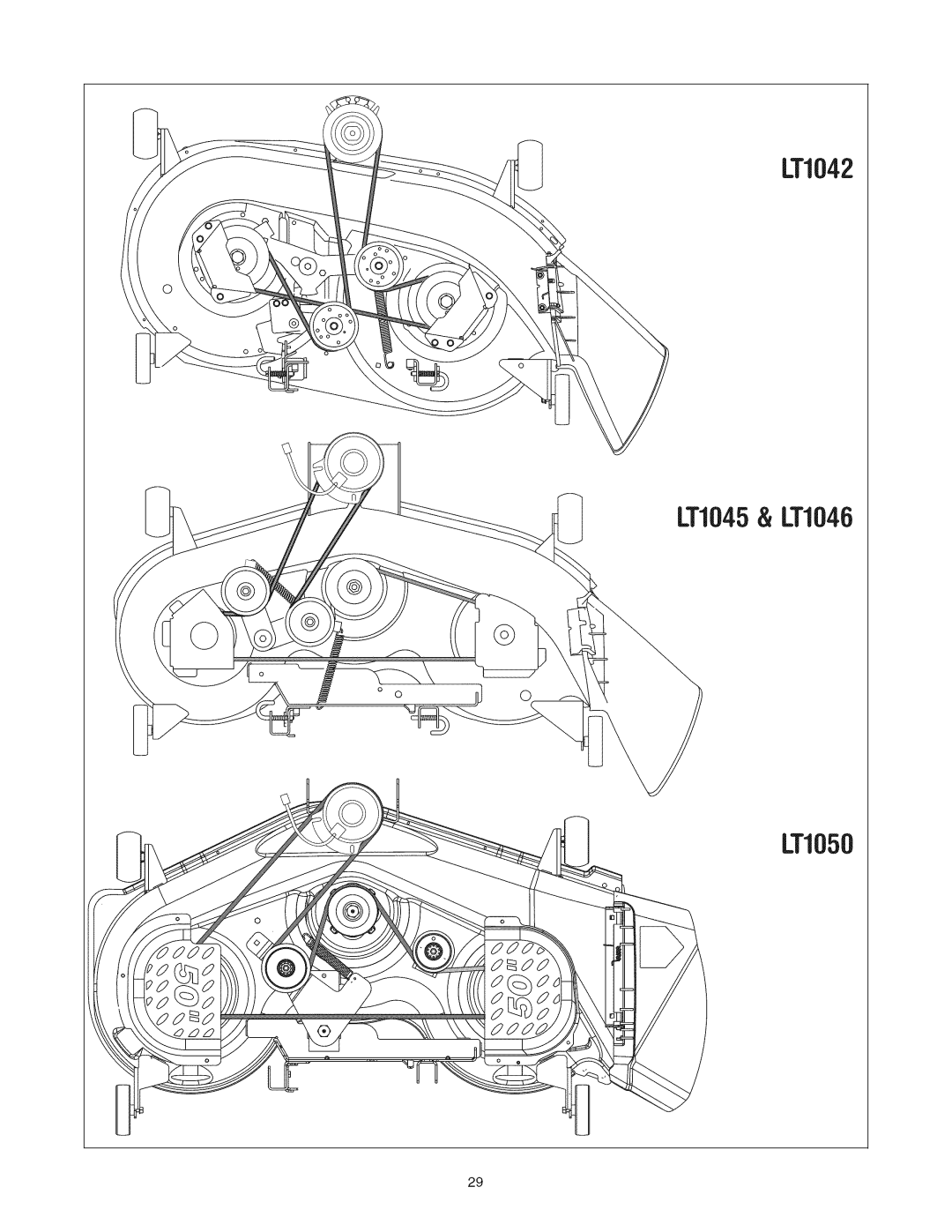 Cub Cadet LTI050 manual LT1045& LT1046 