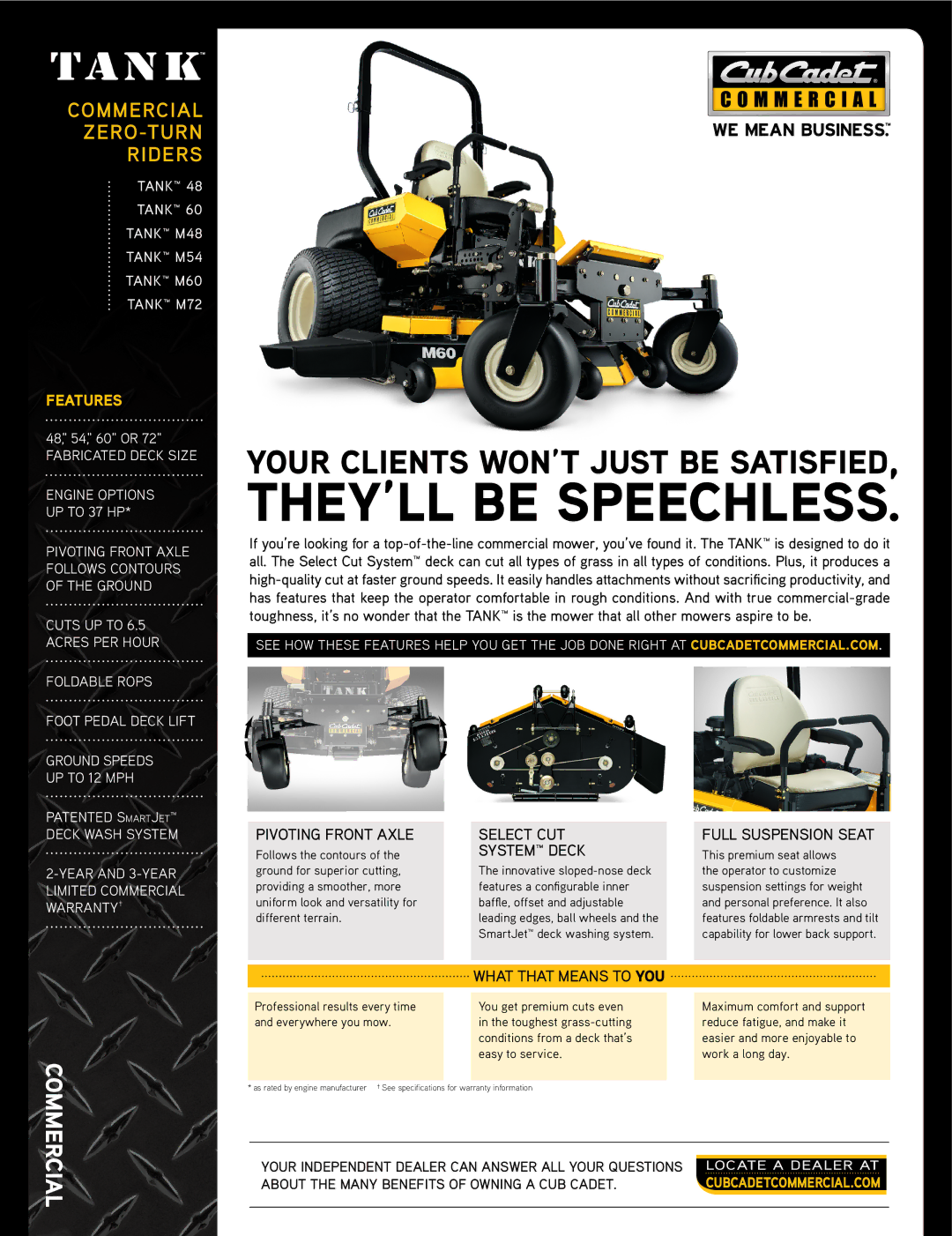 Cub Cadet 60 warranty Yard Vacuum/Chipper/Shredder with Vacuum/Hose Model Series, 12/2007 