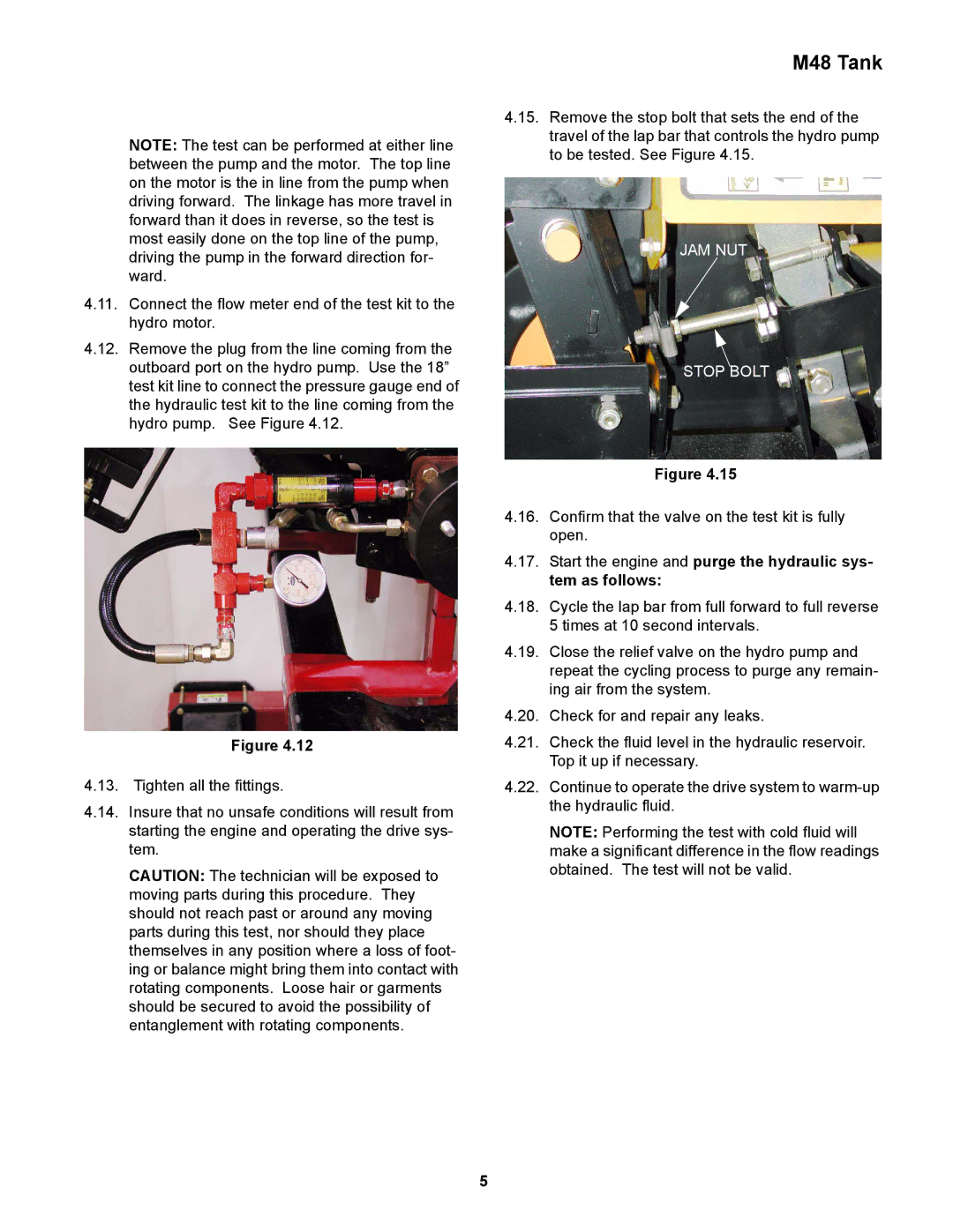 Cub Cadet M48 service manual JAM NUT Stop Bolt 