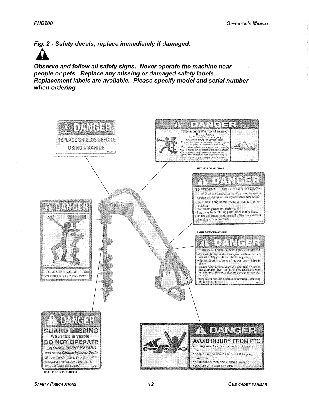 Cub Cadet PHD200 manual 
