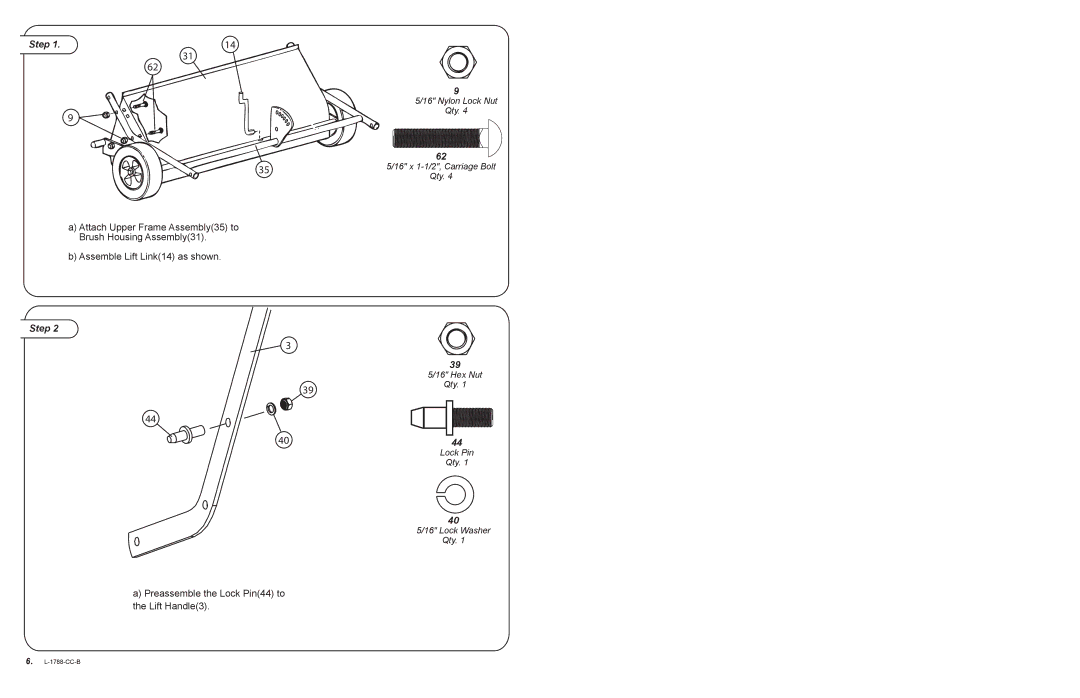 Cub Cadet SW-15CC owner manual Step 