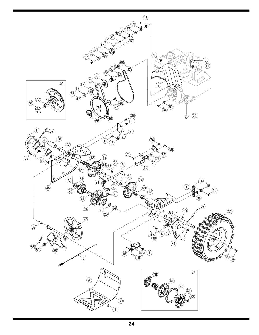 Cub Cadet SWE 528 warranty 55 56 