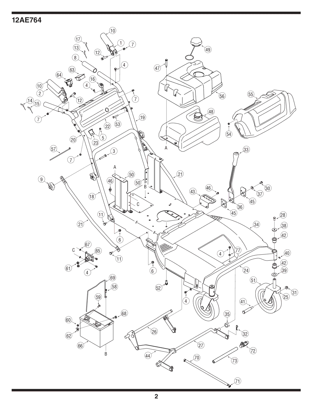 Cub Cadet Time Saver manual 12AE764 