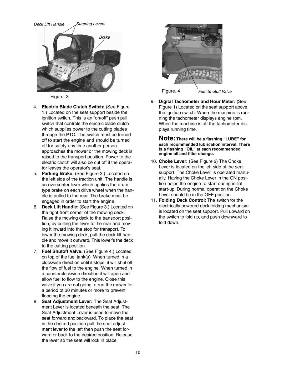 Cub Cadet Z - Wing 48 service manual Deck Lift Handle 