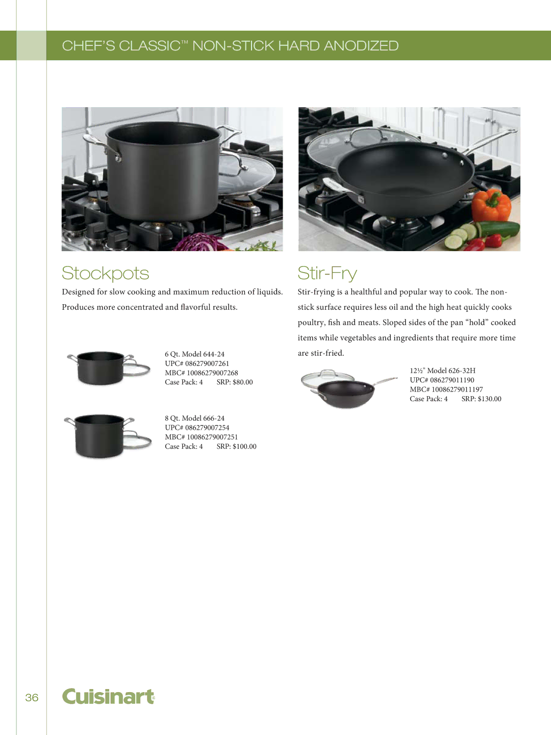 Cuisinart GG-12, 755-26GD, 722-36H, 726-38H manual 12½ Model 626-32H UPC# MBC# Case Pack 4 SRP $130.00 