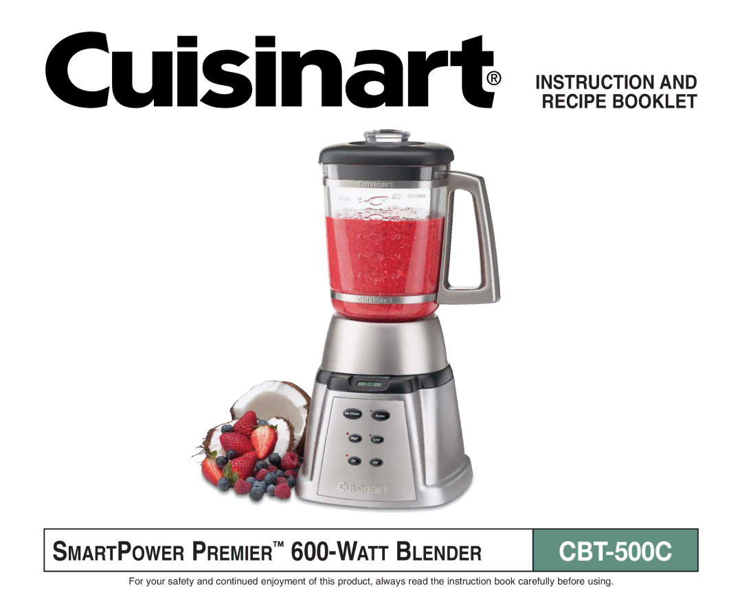 Cuisinart CBT-500C manual 