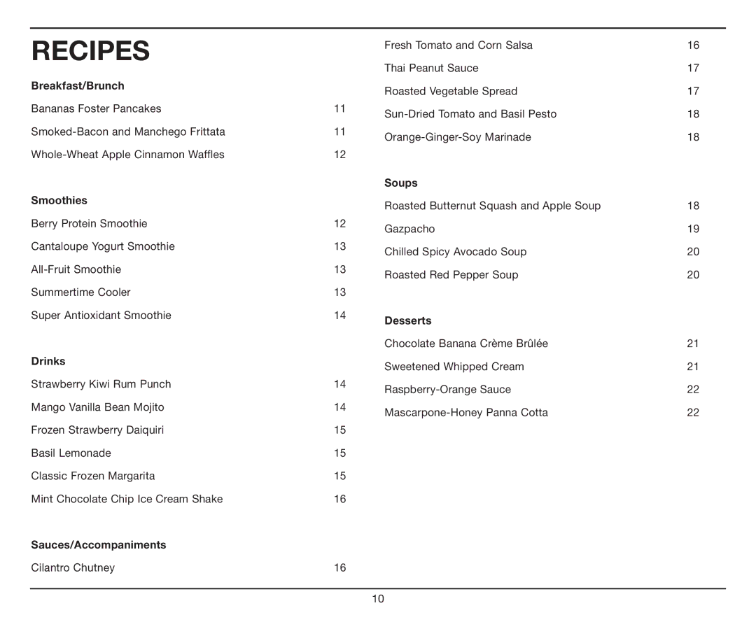 Cuisinart CBT-700 Series manual Recipes 