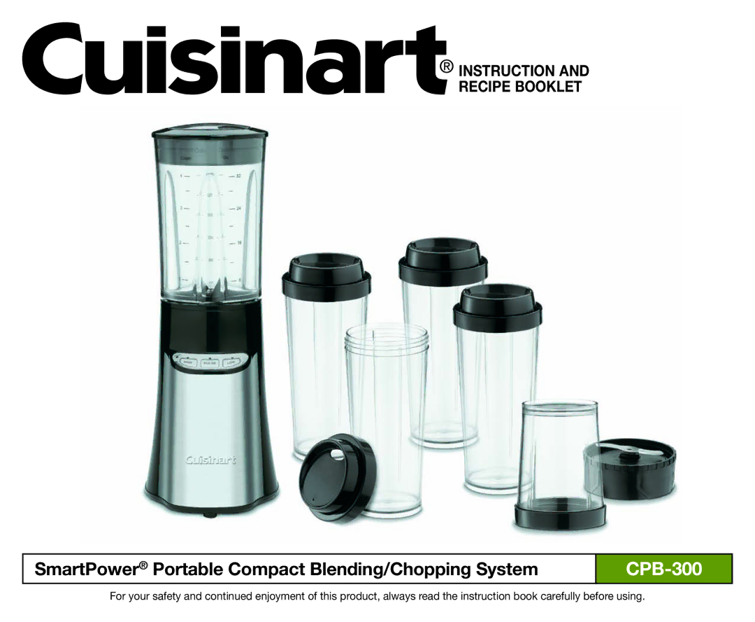 Cuisinart CPB-300 manual 