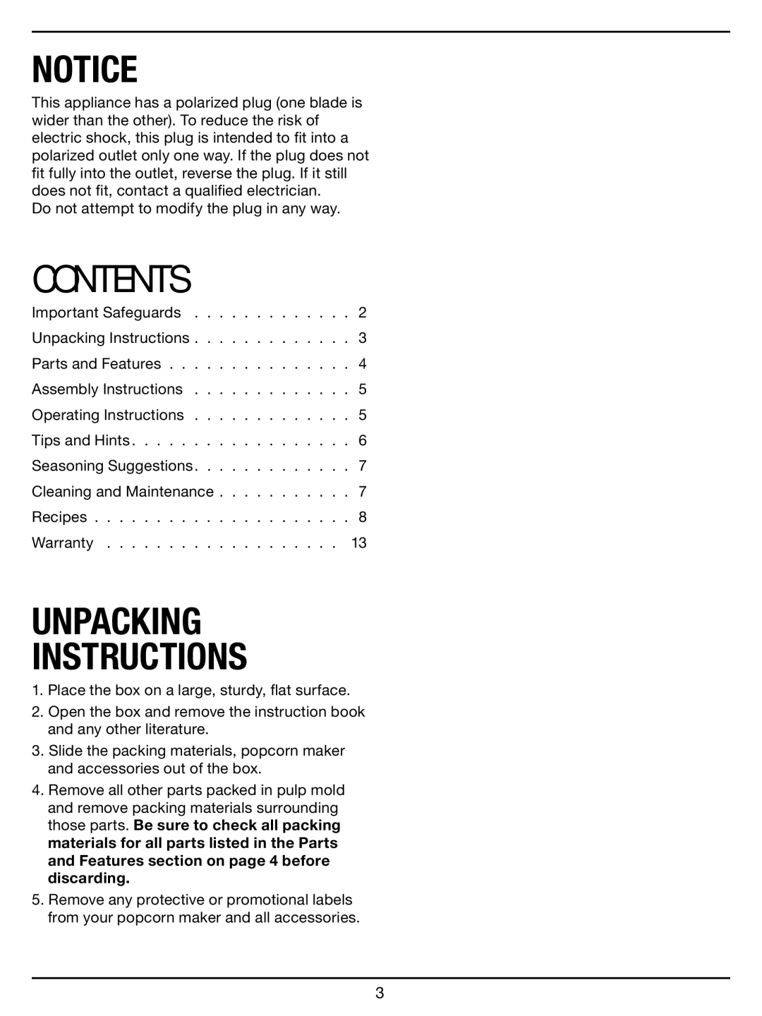 Cuisinart CPM-700 Series manual Contents 