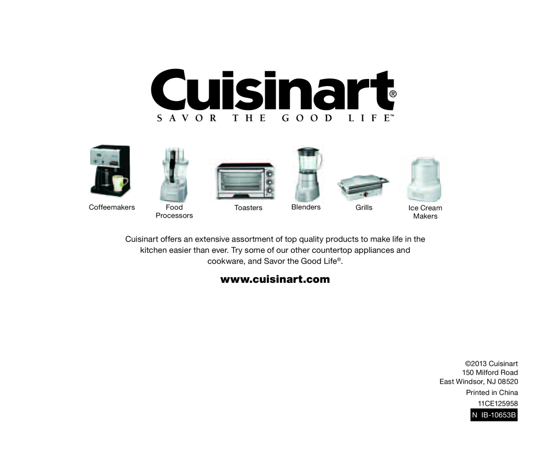 Cuisinart CPT-2000, 2-Slice Long Slot Motorized Toaster manual cookware, and Savor the Good Life 