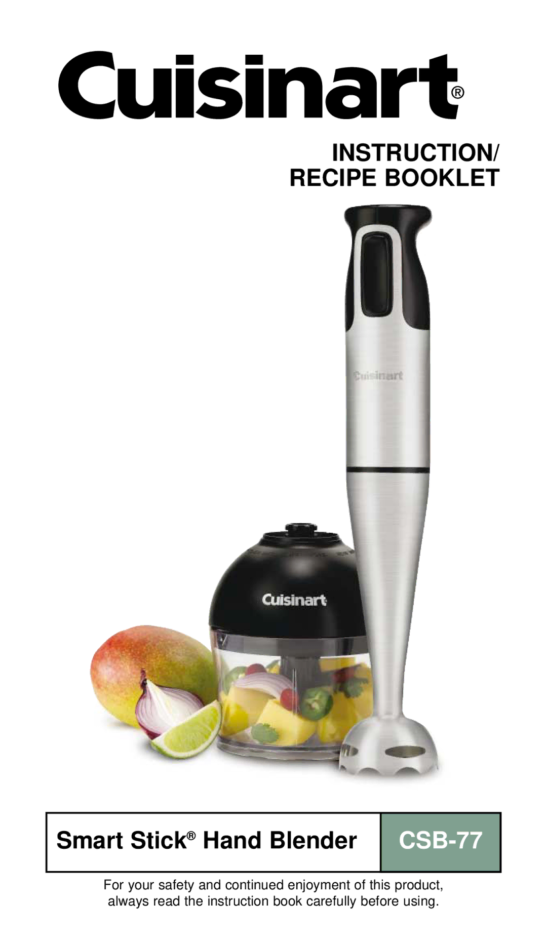 Cuisinart CSB-77 manual 