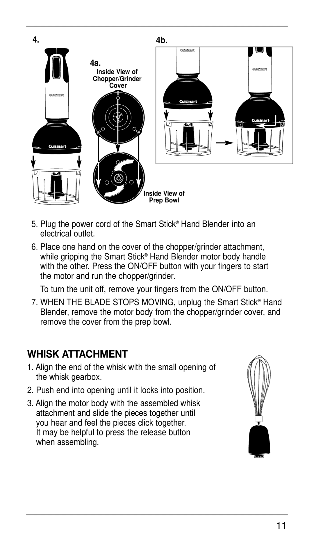 Cuisinart CSB-77 manual Whisk Attachment 