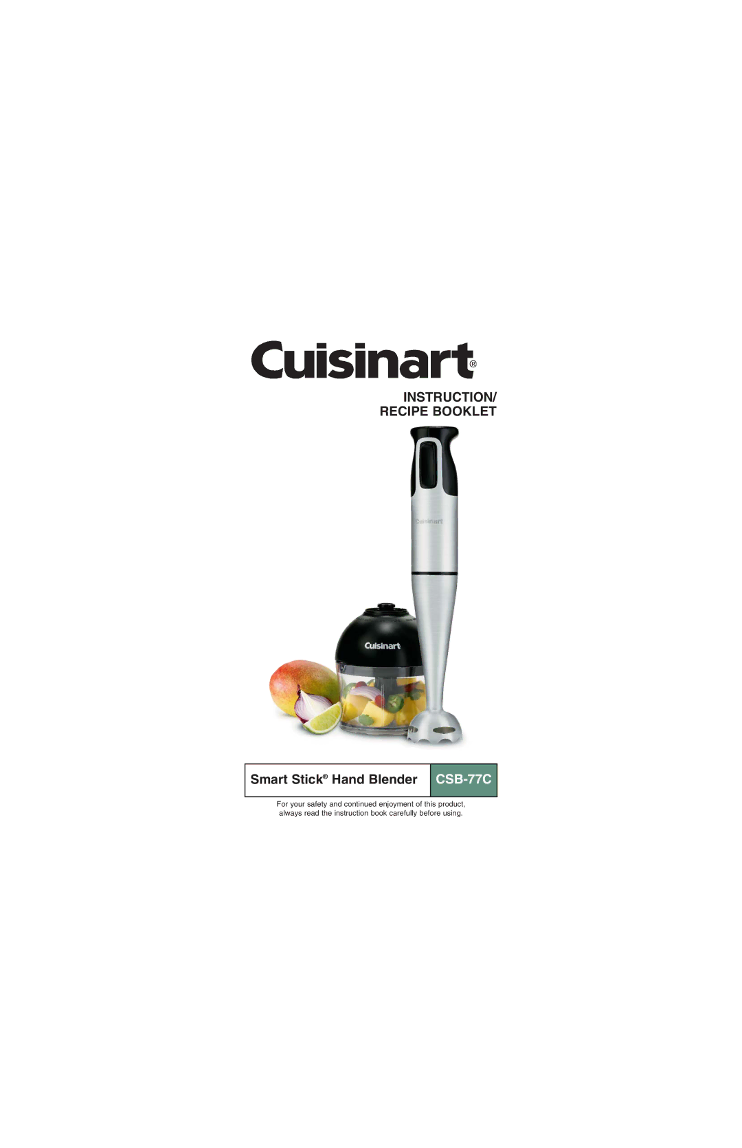 Cuisinart CSB-77C manual 
