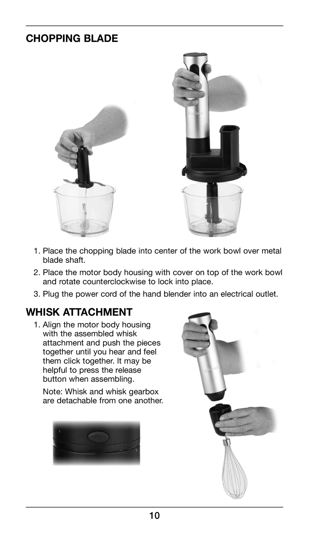 Cuisinart CSB-80 manual Chopping Blade 