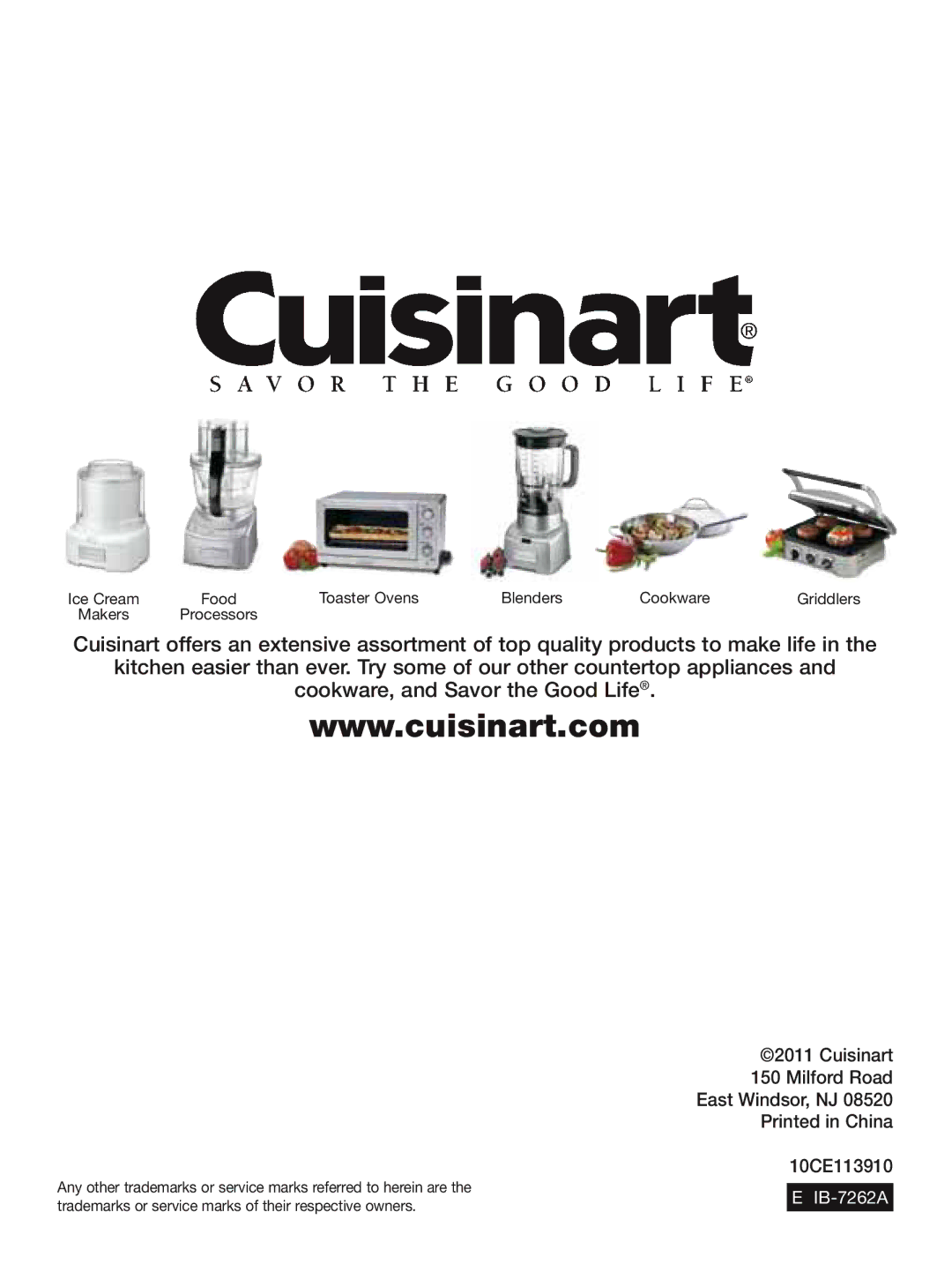 Cuisinart programmable espresso maker, CUI EM-200, em-200 manual IB-7262A 