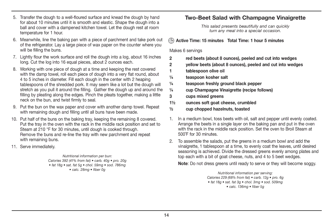 Cuisinart Cuisinart, CSO-300 Two-Beet Salad with Champagne Vinaigrette, Active Time 15 minutes Total Time 1 hour 5 minutes 