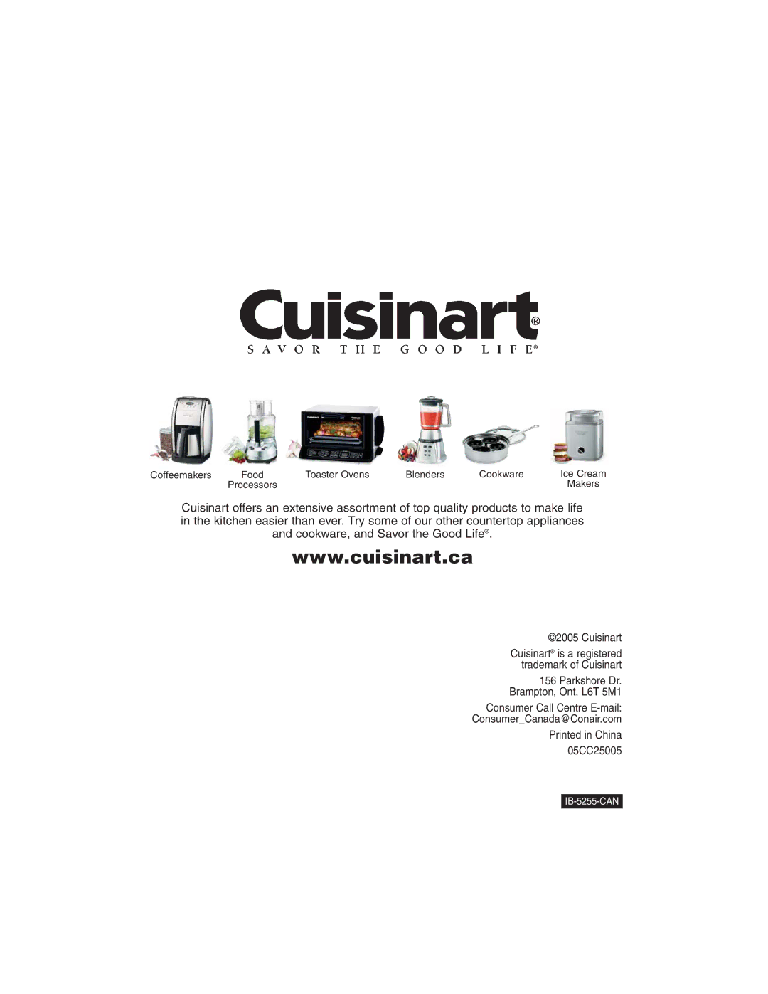 Cuisinart DCC-1400C manual Cuisinart 