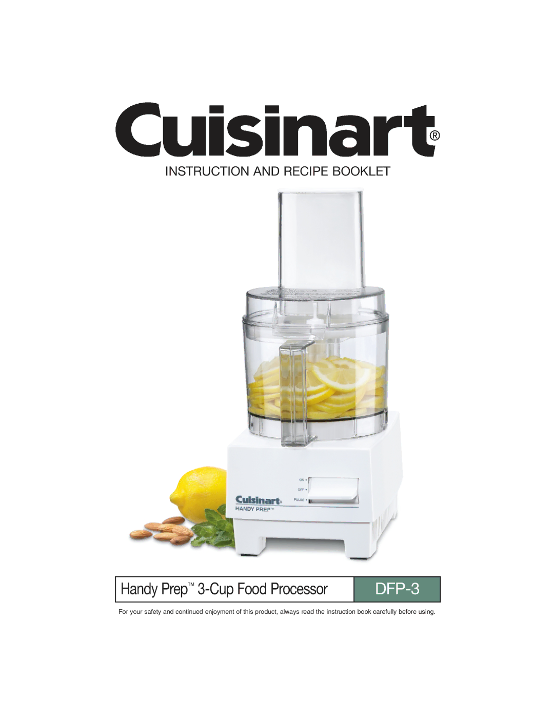 Cuisinart DFP-3 manual 