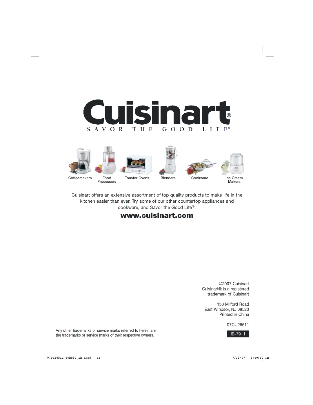 Cuisinart DGB550BK, DGB-550 Series manual 