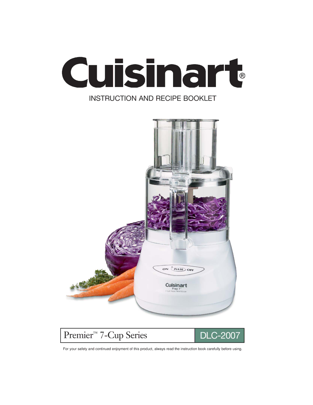 Cuisinart DLC-2007 manual 