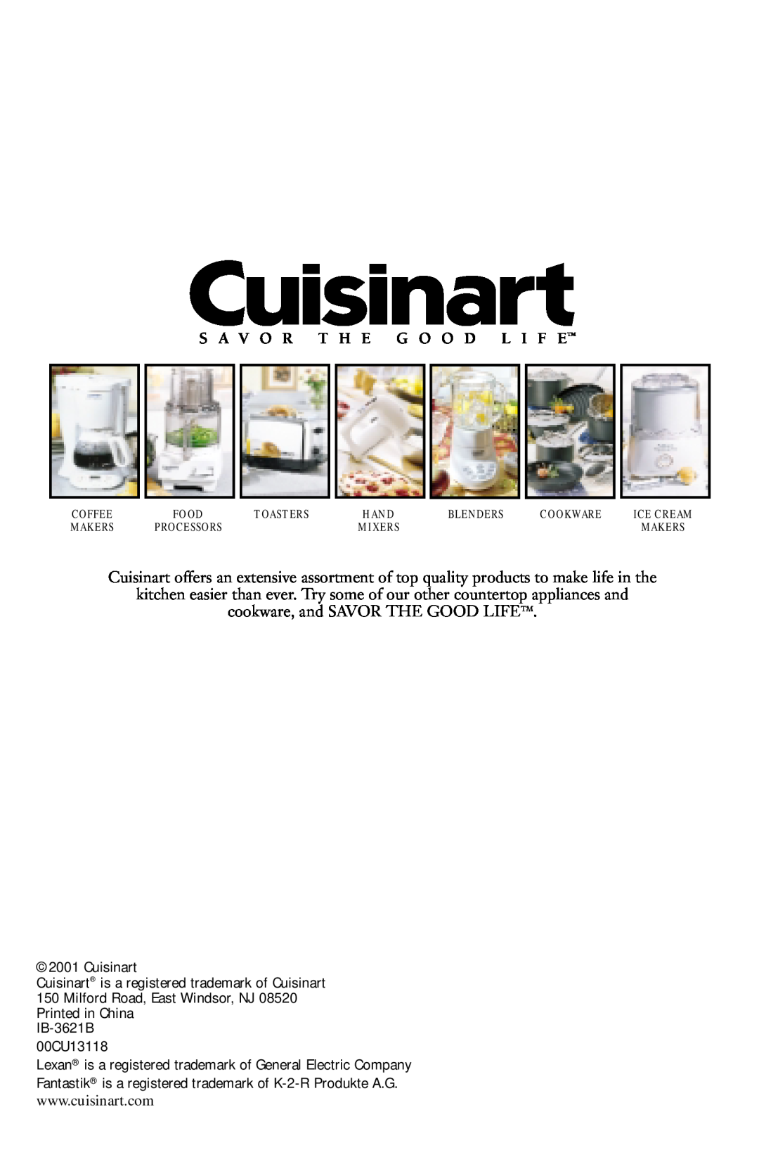Cuisinart DLC-2014 manual Cuisinart 