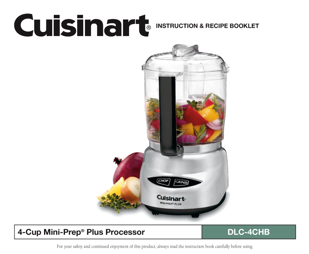 Cuisinart DLC-4CHB manual 